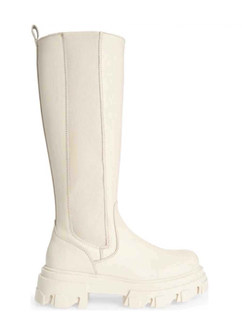 Steve Madden Cream Over-the-Knee Chunky Platform Boot